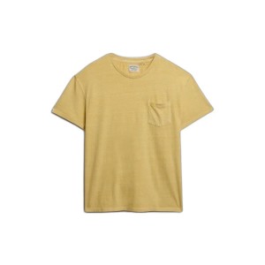 T-shirt lniany z kieszenią Superdry Classic