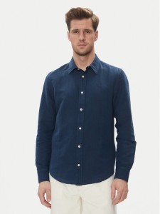 Lee Koszula Patch 112364107 Niebieski Regular Fit