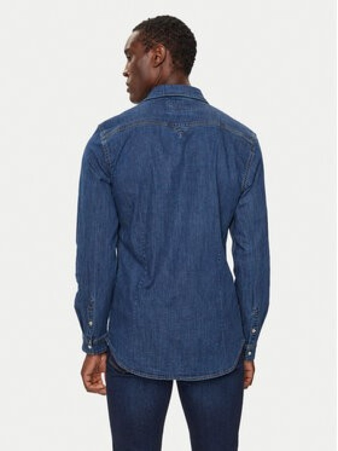 Guess Koszula jeansowa M4YH02 D3PF6 Granatowy Classic Fit