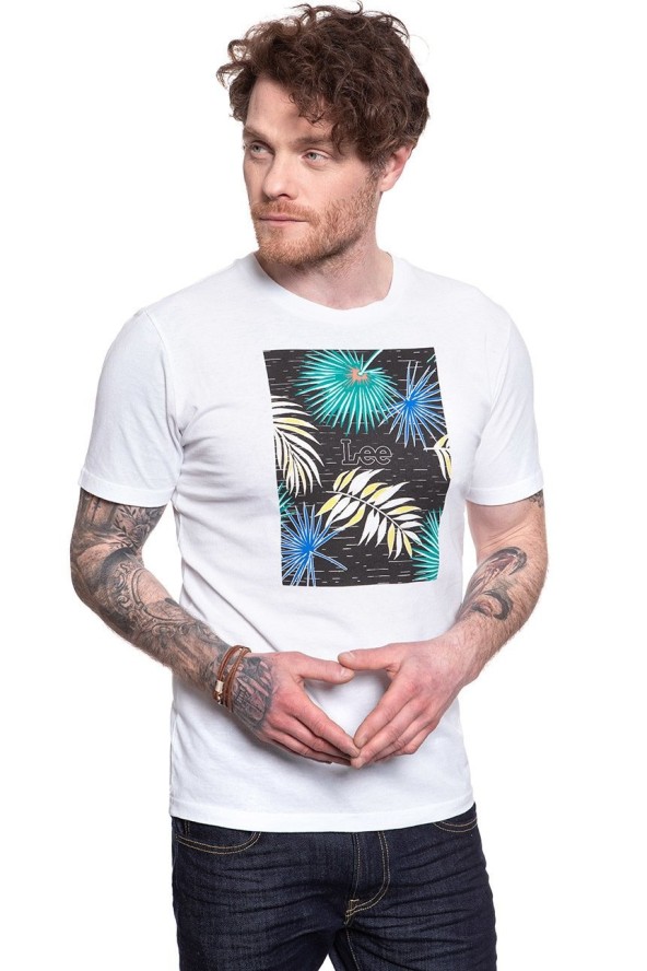 LEE BOTANICAL PRINT TEE BLACK L61IFE01 112113870