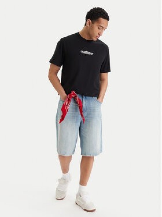 Quiksilver T-Shirt EQYZT08174 Czarny Regular Fit