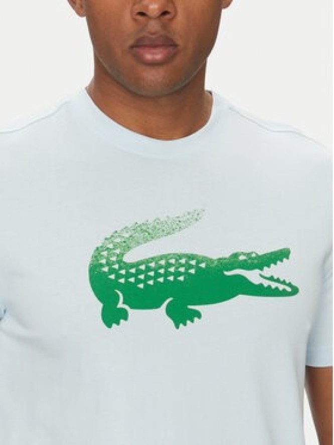 Lacoste T-Shirt TH8970 Błękitny Regular Fit
