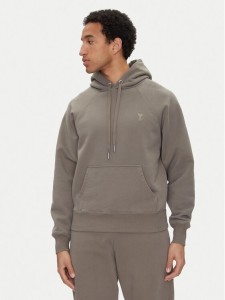 AMI Paris Bluza USW274.747 Khaki Regular Fit