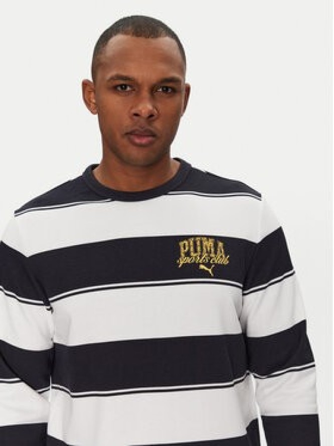 Puma Bluza Class Striped 684647 Granatowy Regular Fit