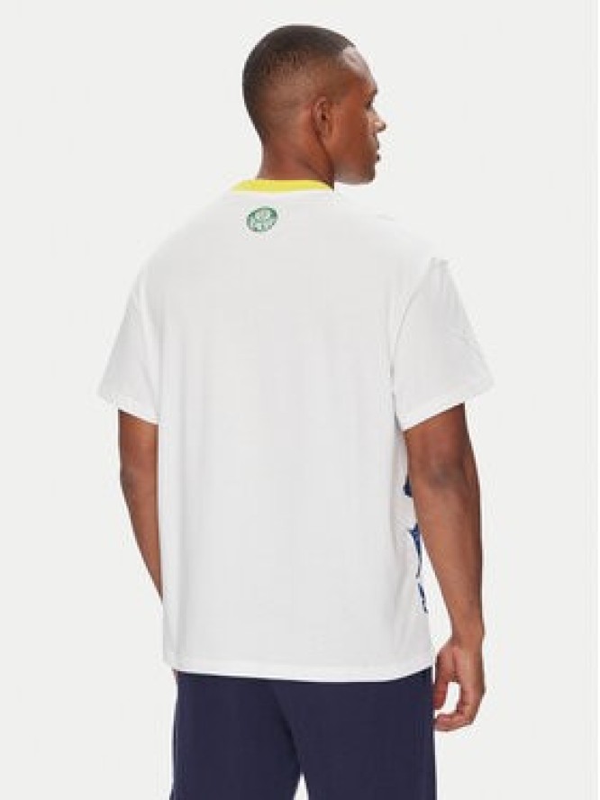 Puma T-Shirt CWC Hoops x Palmeiras 631705 Biały Regular Fit