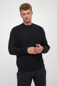 Sweter męski z wełny dziewiczej ARMANI EXCHANGE