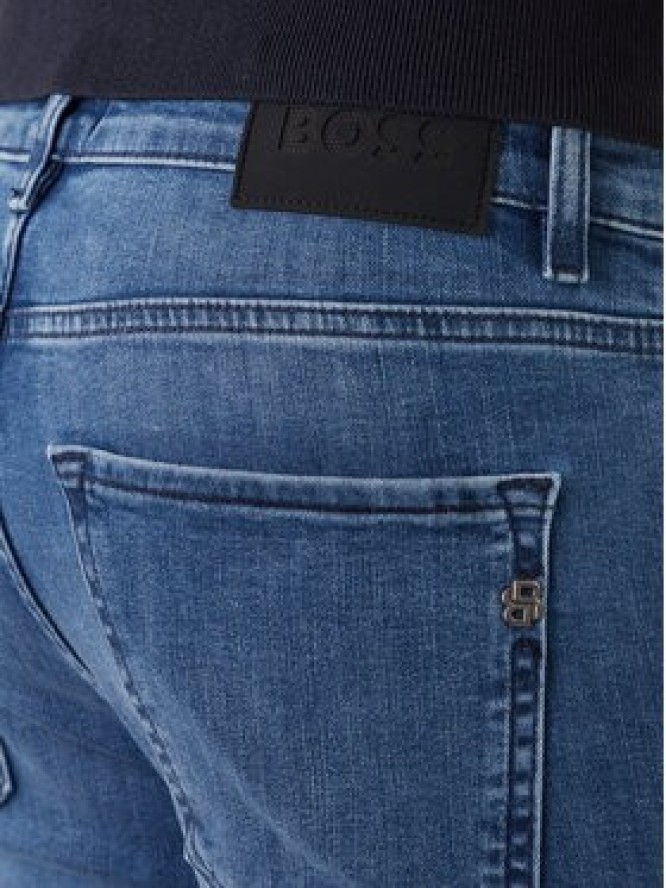BOSS Jeansy P-Delaware 50555220 Granatowy Slim Fit