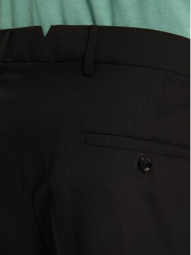 AMI Paris Spodnie materiałowe HTR013.WV0044 Czarny Regular Fit