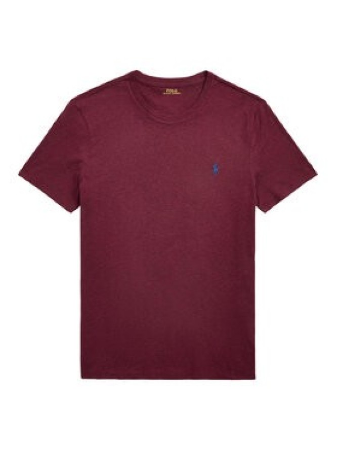 Polo Ralph Lauren T-Shirt 710671438283 Bordowy Custom Slim Fit