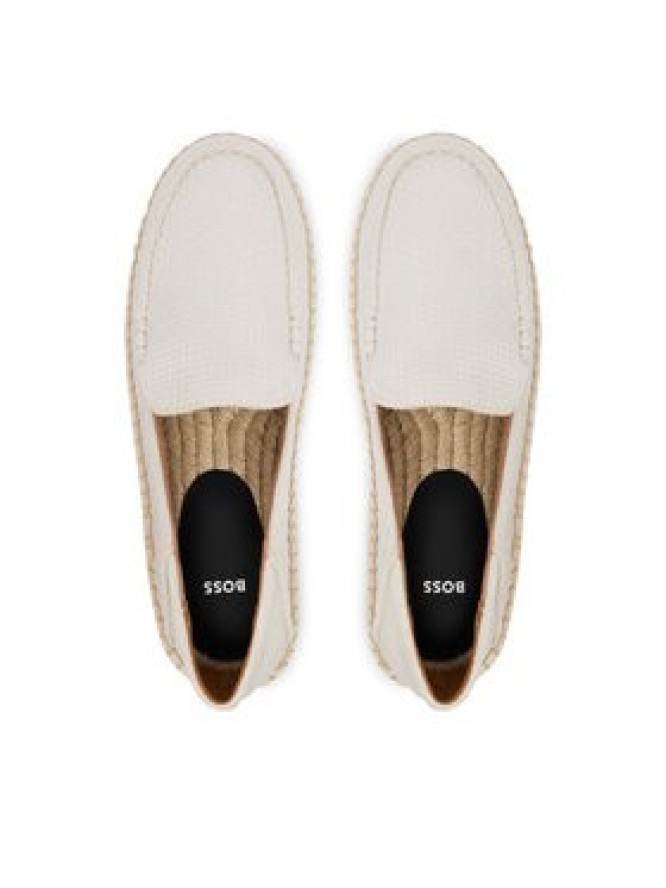 BOSS Espadryle Madeira Mocc 50563149 Biały