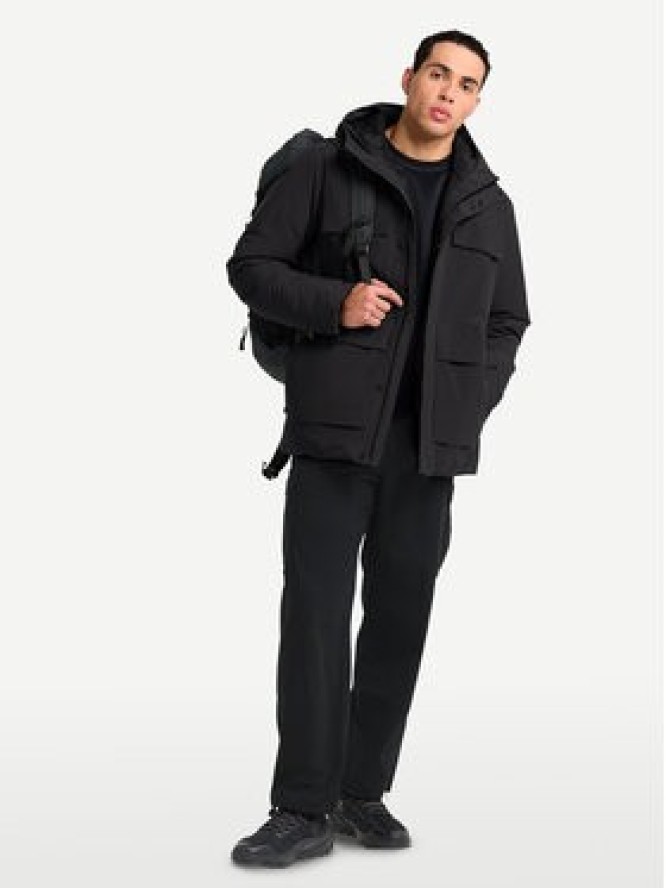 Jack Wolfskin Kurtka zimowa Brandenburger A65047 Czarny Regular Fit