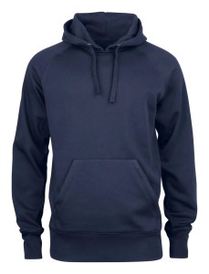 clique bluza z kapturem Helix z mieszanki bawełny – dark navy