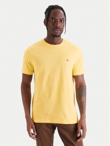 Tommy Hilfiger T-Shirt Ess Seasonal MW0MW39995 Żółty Regular Fit