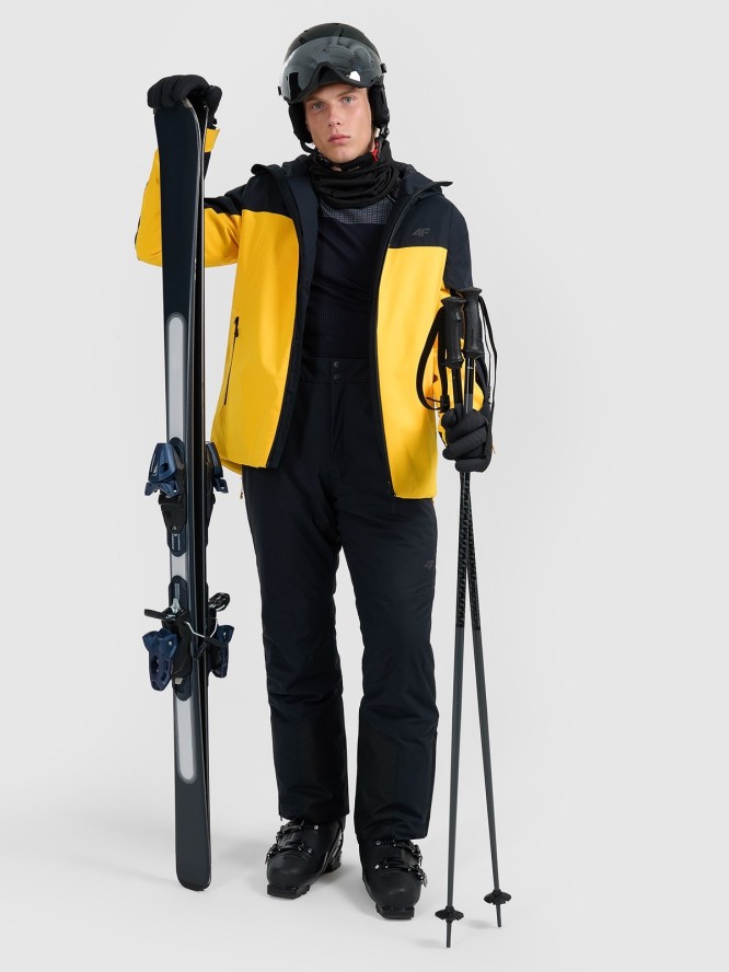 4F Kurtka narciarska membrana 5000 męska - żółta S