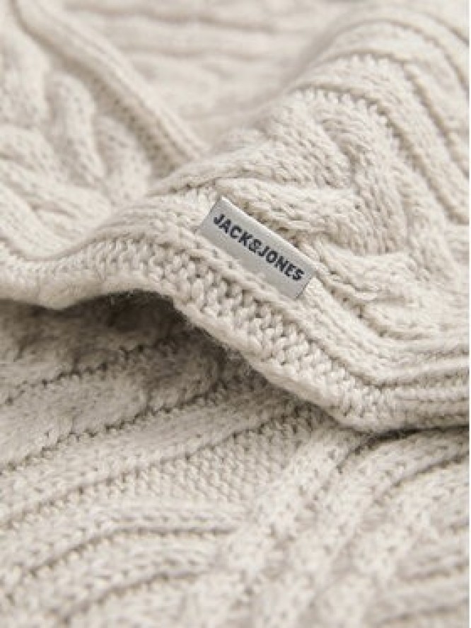 Jack & Jones Sweter Blusean 12283486 Beżowy Regular Fit