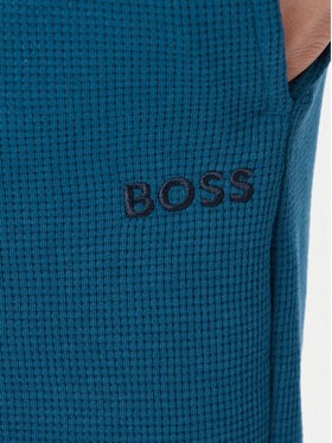 BOSS Szorty sportowe Waffle 50535884 Niebieski Regular Fit