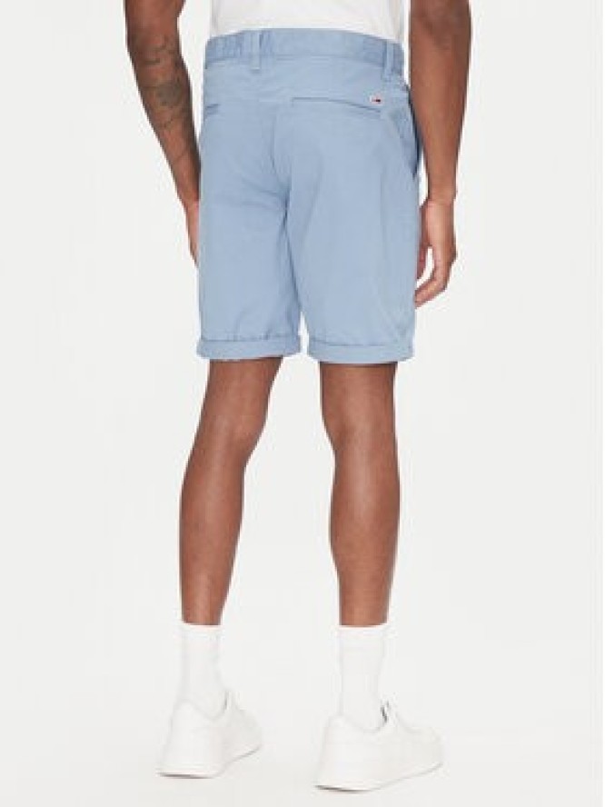 Tommy Jeans Szorty materiałowe Scanton DM0DM21950 Niebieski Slim Fit