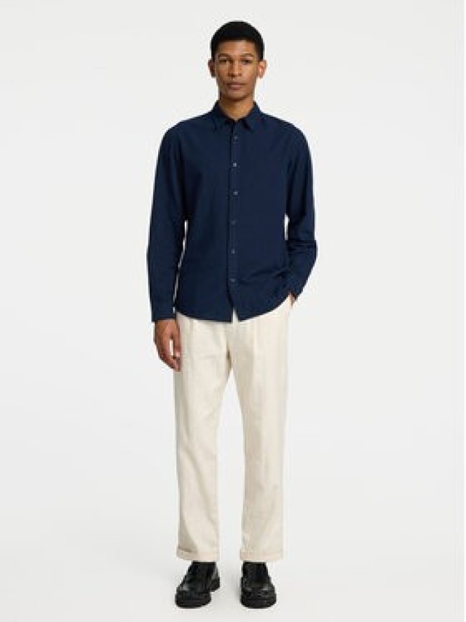 Selected Homme Koszula 16078867 Granatowy Slim Fit