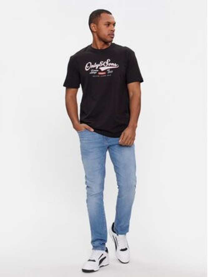 Only & Sons T-Shirt Lenny 22028593 Czarny Regular Fit