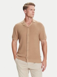 BOSS Kardigan C-Iconico 50543163 Beżowy Regular Fit