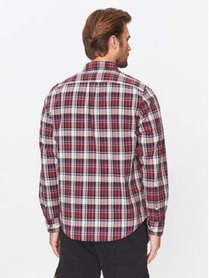 Lee Koszula 112341759 Bordowy Regular Fit