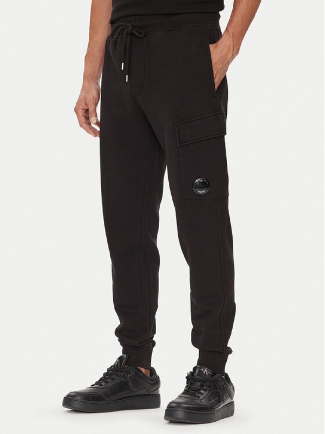 C.P. Company Spodnie dresowe RFCMSP720A006372G Czarny Regular Fit