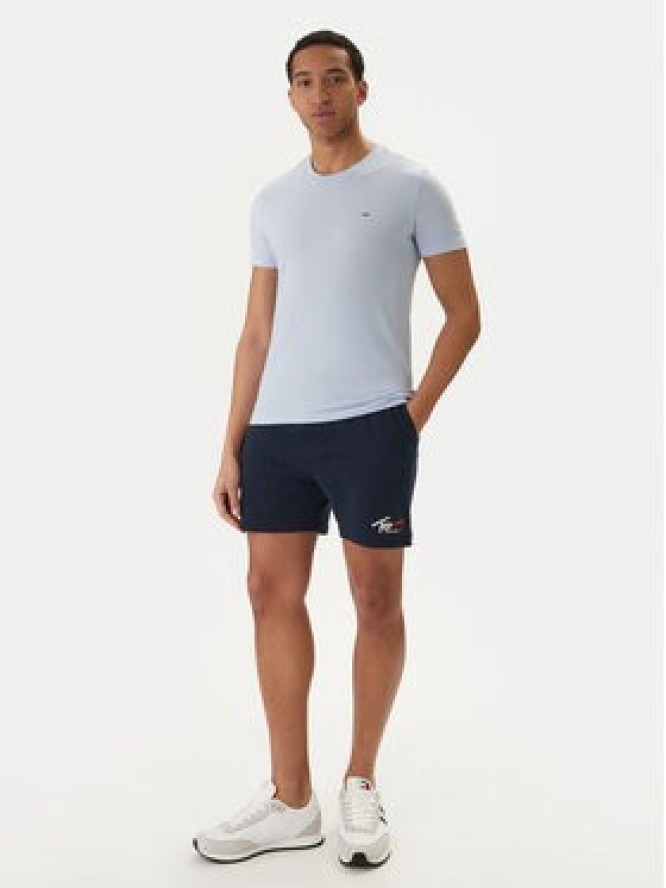 Tommy Jeans Szorty sportowe Signature DM0DM23017 Granatowy Regular Fit