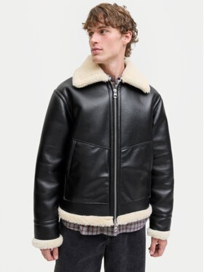 Jack & Jones Kurtka z imitacji skóry Liverpool 12282948 Czarny Regular Fit