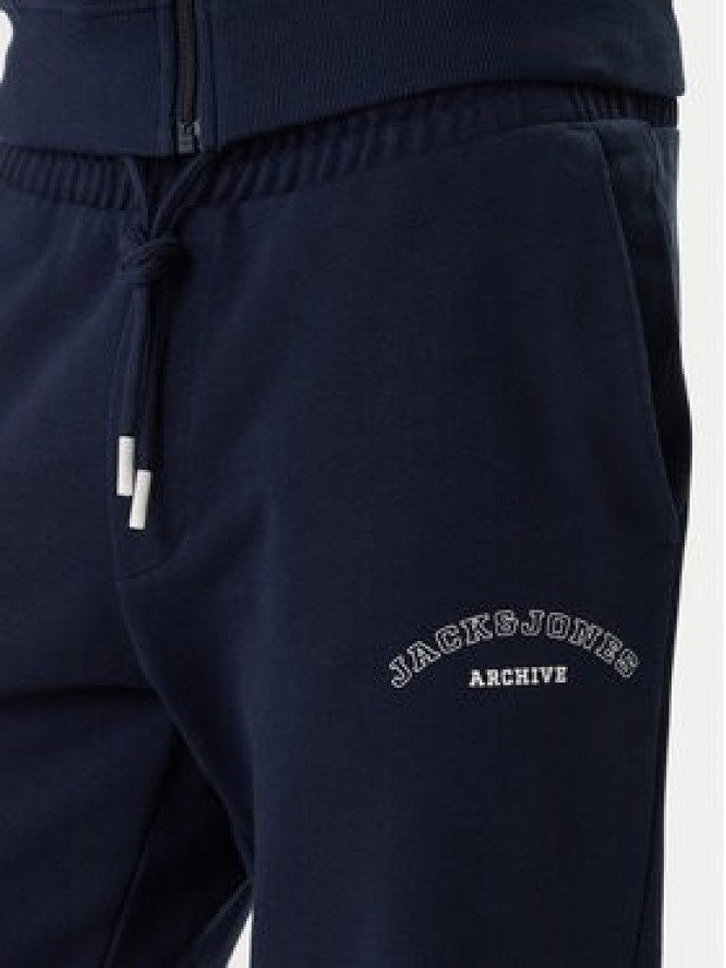 Jack & Jones Spodnie dresowe Jpstgordon 12289724 Granatowy Regular Fit