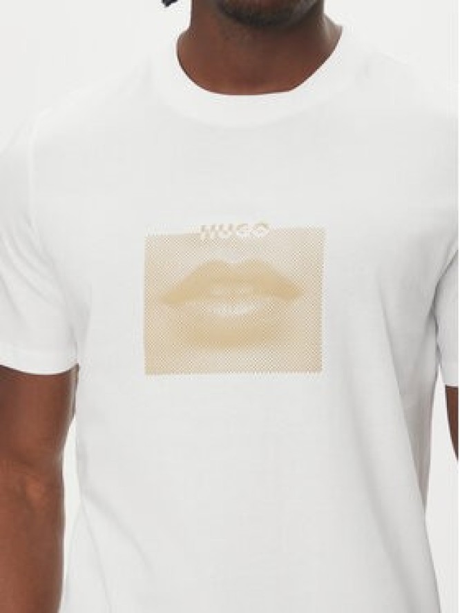 HUGO T-Shirt Deterni 50544496 Biały Regular Fit