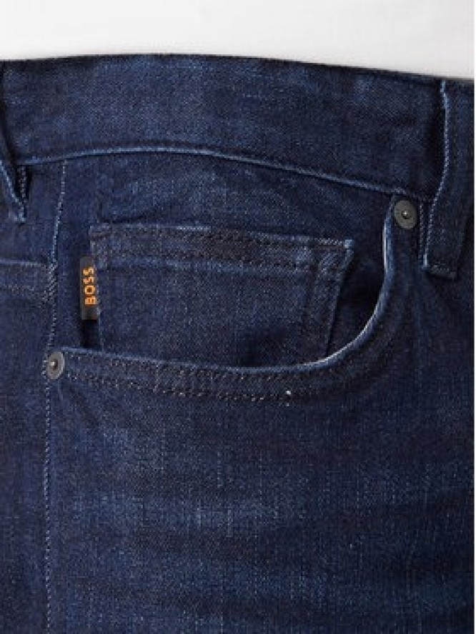 BOSS Jeansy Delaware 50553397 Granatowy Slim Fit