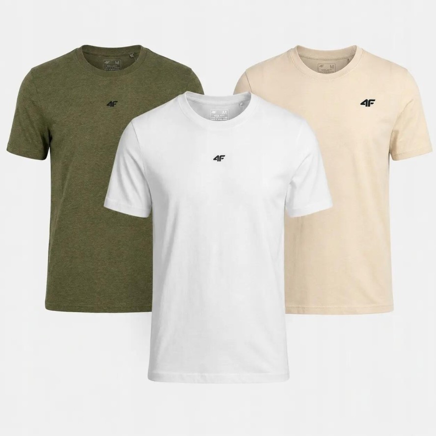 ZESTAW KOSZULEK MĘSKICH 4F T-SHIRT KOMPLET 3PAK