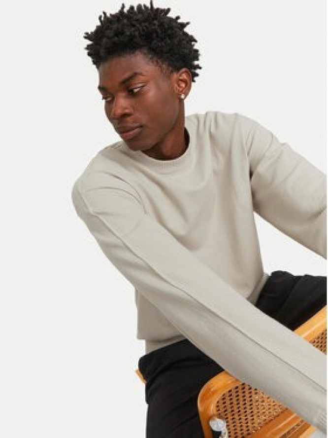 Jack & Jones Sweter Collective 12251556 Beżowy Relaxed Fit