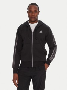 adidas Bluza Holiday 3-Stripes JM1695 Czarny Regular Fit