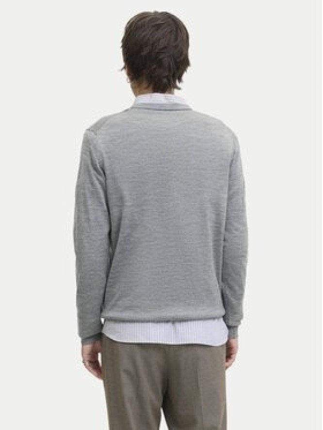 Jack & Jones Sweter Merino 12216817 Szary Regular Fit
