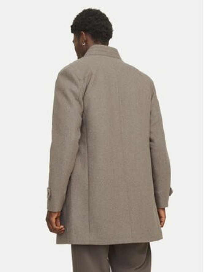 Jack & Jones Płaszcz wełniany Melton 12258672 Beżowy Regular Fit