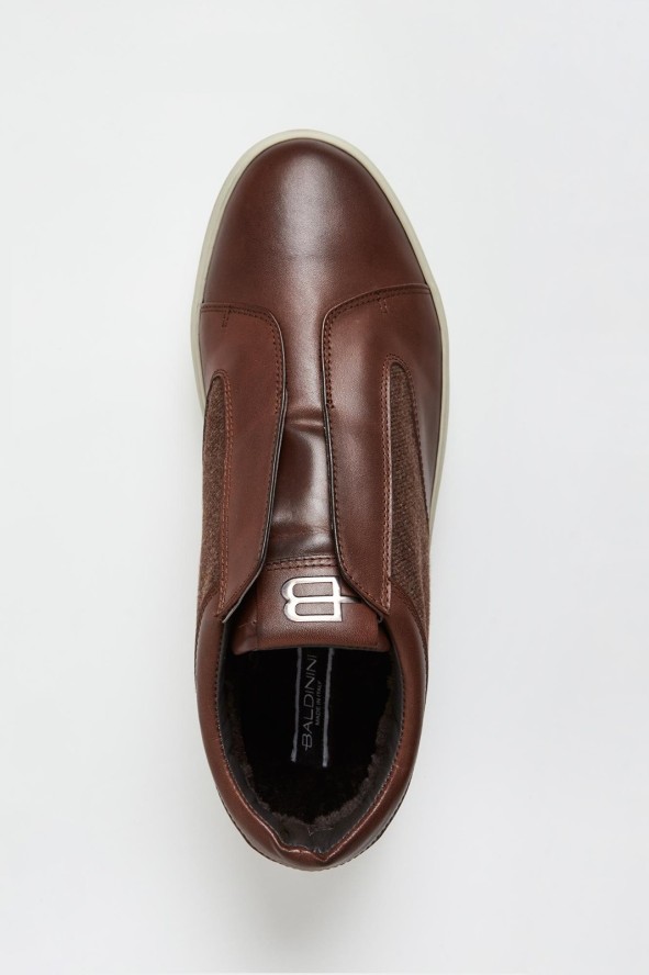 Sneakersy męskie skórzane BALDININI