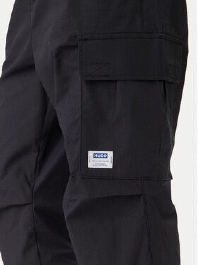 HUGO Spodnie materiałowe Gadic242 50545643 Czarny Relaxed Fit