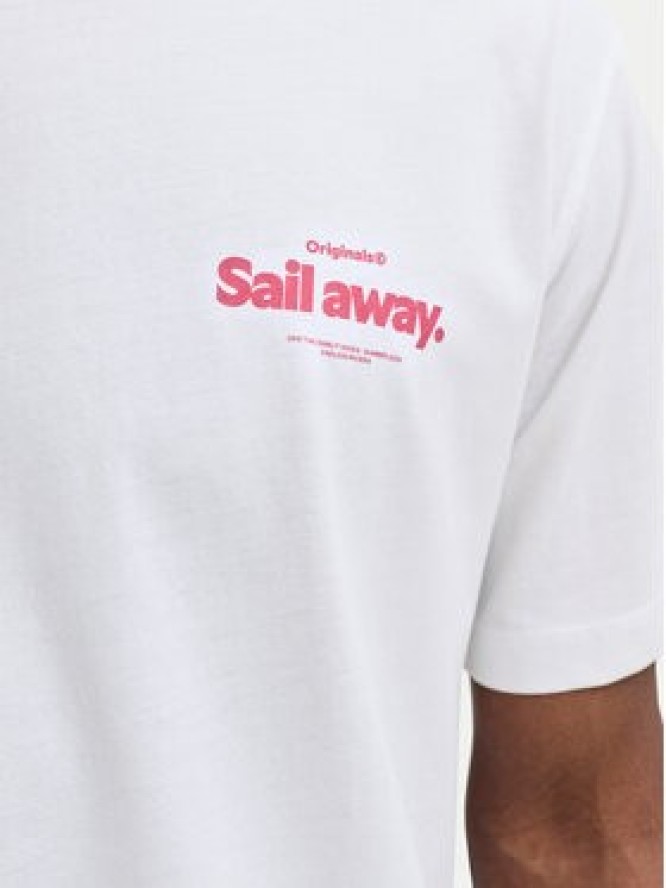 Jack & Jones T-Shirt Riviera 12295161 Biały Relaxed Fit