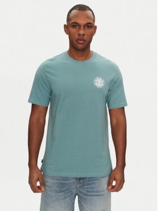 Element T-Shirt ELYZT00490 Zielony Regular Fit