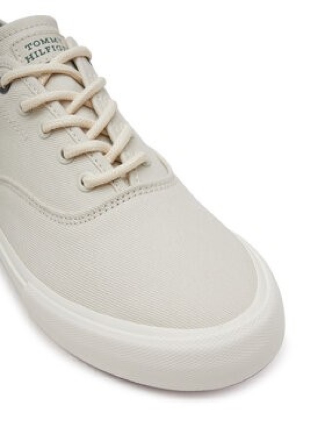 Tommy Hilfiger Tenisówki Th Hi Vulc Low Oxford Twill FM0FM05400 Biały