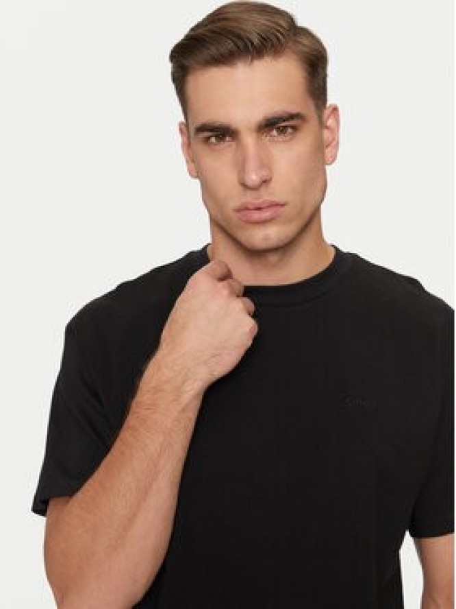 Schott NYC T-Shirt TSCLIFF1 Czarny Regular Fit