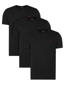Mustang Komplet t-shirtów 1017076 Czarny Regular Fit