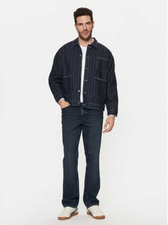 Mustang Kurtka jeansowa Monowi 1015900 Granatowy Boxy Fit