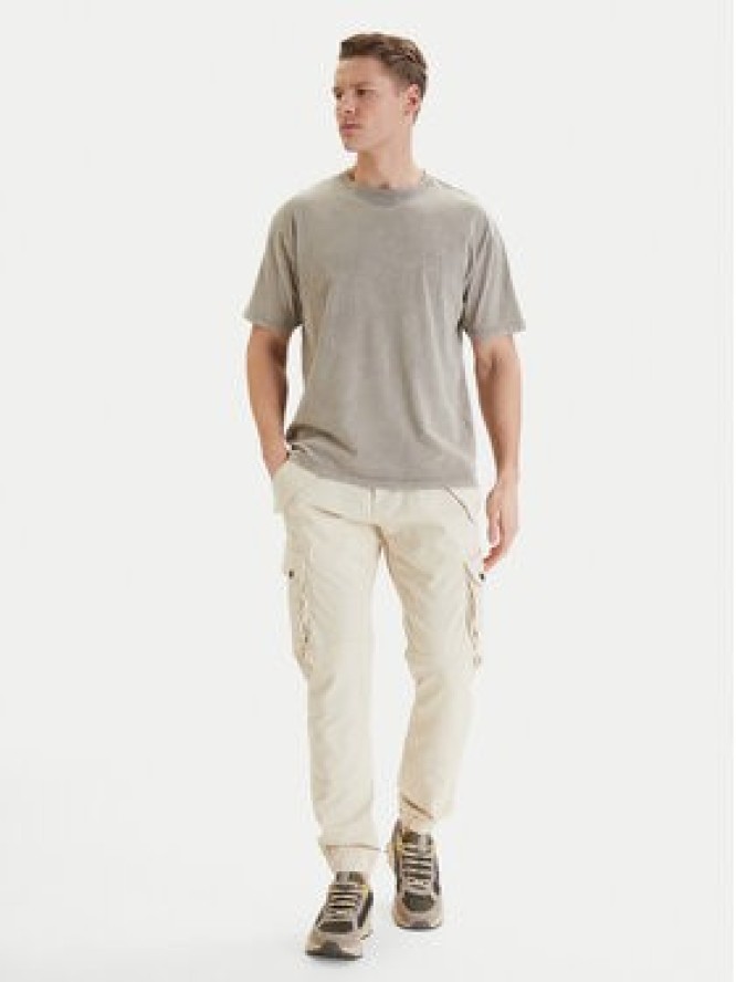 Alpha Industries Spodnie materiałowe Combat 126215 Écru Slim Fit