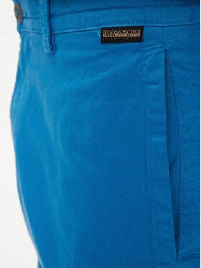 Napapijri Szorty materiałowe N-Deline NP0A4HOT Niebieski Regular Fit