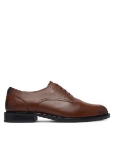 Tommy Hilfiger Półbuty Corporate Dressy Lth FM0FM06023 Brązowy