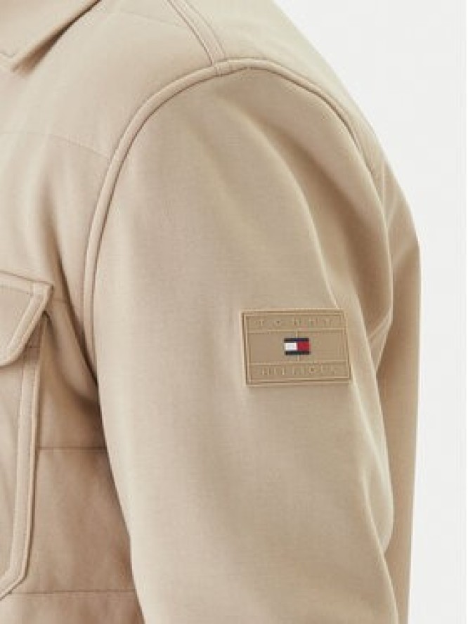 Tommy Hilfiger Kurtka przejściowa Mix Media MW0MW42486 Beżowy Regular Fit