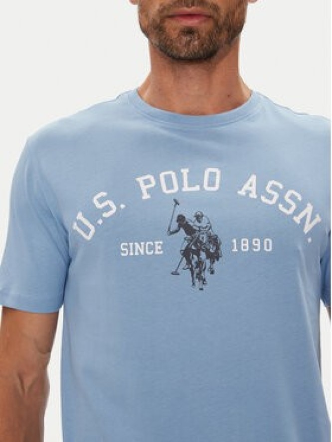 U.S. Polo Assn. T-Shirt MUP3268 Błękitny Regular Fit