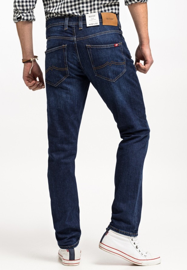 MUSTANG OREGON SLIM MĘSKIE SPODNIE JEANSOWE JEANSY DŻINSY DENIM BLUE 1015041 5000 982